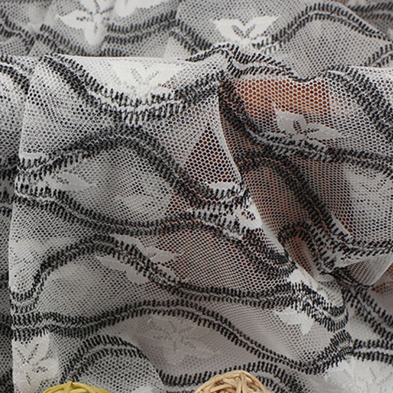 Lace Fabric Dress Bridal Nylon Warp Knit for Women's Wear Wholesale Su 6